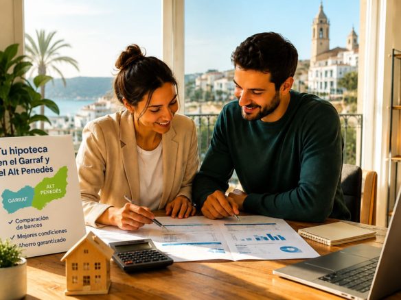Última actualización: junio 2026 Comprar una vivienda en Sitges, Vilanova i la Geltrú, Sant Pere de Ribes, Vilafranca del Penedès, Cubelles o Cunit sin orientación hipotecaria profesional puede costarte miles de euros de más. Un broker hipotecario en el Garraf y el Alt Penedès te ayuda a comparar ofertas de distintos bancos, negociar condiciones y tramitar tu hipoteca de principio a fin, ahorrándote tiempo y dinero. Lo más importante de este artículo: Un broker hipotecario actúa como intermediario entre tú y los bancos, accediendo a condiciones que no están disponibles en oficina. Sitges es el municipio más caro de la zona con 5.257 €/m² en mayo de 2026, muy por encima de la media catalana. Todos los municipios de la zona registran subidas interanuales de entre el +7,5% y el +16,4% en mayo de 2026, según Idealista. Un buen broker puede conseguirte un diferencial menor, comisiones eliminadas y condiciones de amortización más favorables. Saber si el broker cobra honorarios al cliente o solo a la entidad bancaria es la primera pregunta que debes hacer. En este artículo aprenderás: → ¿Qué es un broker hipotecario y por qué necesitas uno en el Garraf y el Alt Penedès? → El mercado de vivienda en la zona en 2026: precios por municipio → ¿Por qué usar un broker hipotecario en esta zona? → ¿Cómo elegir un buen broker hipotecario? → El proceso paso a paso para contratar una hipoteca con un broker → Preguntas frecuentes sobre brokers hipotecarios en el Garraf y el Alt Penedès ¿Qué es un broker hipotecario y por qué lo necesitas en el Garraf y el Alt Penedès? Un broker hipotecario es un intermediario especializado que negocia en tu nombre con múltiples entidades bancarias para conseguirte las mejores condiciones de financiación posibles. A diferencia de acudir directamente a tu banco de toda la vida, el broker hipotecario tiene acceso a las ofertas de varios bancos al mismo tiempo y conoce qué entidad se adapta mejor a tu perfil financiero. En un territorio tan heterogéneo como el Garraf y el Alt Penedès —donde los precios pueden oscilar entre los 2.146 €/m² de Vilafranca y los 5.257 €/m² de Sitges— esta ventaja es especialmente relevante. Característica Broker hipotecario Asesor bancario directo Entidades que consulta Múltiples bancos (5–20) Solo su propio banco Objetivo Conseguir la mejor oferta para el cliente Colocar el producto del banco Comparativa de condiciones Sí, con análisis detallado No Negociación de diferenciales Sí, habitualmente consigue mejoras Limitada a la política interna Gestión de documentación Completa, de principio a fin Parcial Coste para el cliente Variable (a veces con honorarios, solo si firmas) Gratuito pero sin intermediación El gestor financiero tradicional tramita la documentación, pero no negocia condiciones. El broker hace ambas cosas. El mercado de vivienda en el Garraf y el Alt Penedès en 2026 Precios por municipio El Garraf y el Alt Penedès presentan en 2026 uno de los rangos de precios más amplios de Cataluña: desde los 2.146 €/m² de Vilafranca del Penedès hasta los 5.257 €/m² de Sitges, según datos de Idealista de mayo de 2026. Todos los municipios registran crecimientos interanuales positivos, con Cubelles liderando la subida con un +16,4%. Municipio €/m² (mayo 2026) Variación interanual Sitges 5.257 €/m² +13,4% Vilanova i la Geltrú 2.777 €/m² +8,8% Sant Pere de Ribes 2.586 €/m² +7,5% Cubelles 2.536 €/m² +16,4% Cunit 2.243 €/m² +10,6% Vilafranca del Penedès 2.146 €/m² +12,7% Fuente: Idealista, informes de precios de venta por municipio, mayo 2026. Precios de oferta, no de cierre. Esta dispersión de precios tiene un impacto directo sobre el importe de la hipoteca necesaria. Un broker hipotecario con experiencia en la zona conoce qué entidades financian mejor cada perfil de inmueble —primera residencia en Vilafranca, segunda residencia en Sitges, vivienda costera en Cubelles o Cunit— y adapta la estrategia de financiación a cada caso. Evolución del mercado y tendencias El mercado inmobiliario del Garraf y el Alt Penedès acumula subidas sostenidas en 2026, con crecimientos que superan en la mayoría de municipios la media catalana. Los datos registrales de 2024 ya situaban el Garraf en 3.091 €/m² de media en segunda mano, un 22% por encima de la media catalana de 2.516 €/m², según Idescat. Sitges consolida su posición como uno de los mercados de lujo más activos de Cataluña, con fuerte presencia de compradores internacionales. Cubelles y Cunit destacan por las subidas más intensas de la zona (+16,4% y +10,6%), impulsadas por la demanda de vivienda costera a precios más accesibles que Sitges. Vilanova i la Geltrú actúa como mercado de referencia para perfiles de primera residencia con buena conexión a Barcelona en tren. Vilafranca del Penedès, con el precio más bajo de la zona, atrae compradores que buscan superficie y calidad de vida a menor coste. Estabilización del Euríbor en niveles más bajos que los máximos de 2023–2024, que ha reactivado la demanda hipotecaria en toda la zona. Actividad hipotecaria en la zona Contexto hipotecario en Cataluña No existen datos públicos desagregados de hipotecas firmadas a nivel comarcal para el Garraf y el Alt Penedès. Como referencia del entorno, en Cataluña se firmaron 87.000 hipotecas sobre viviendas en 2025, un +18,4% respecto al año anterior, con un importe medio de aproximadamente 183.900 €, según el INE vía Idescat. Indicador Dato (Cataluña, 2025) Hipotecas sobre vivienda firmadas 87.000 (+18,4% interanual) Capital total prestado 16.000 millones € Importe medio por hipoteca ≈ 183.900 € Tipo predominante Hipoteca mixta (fija inicial + variable) Fuente: INE vía Idescat, actualización febrero 2026. Dato de Cataluña, no desagregado por comarca. Implicaciones para el comprador en el Garraf y el Alt Penedès Con precios que oscilan entre los 2.146 €/m² y los 5.257 €/m² según el municipio, el importe de la hipoteca varía enormemente dentro de la misma zona. Para una vivienda de 80 m² en Sitges, el precio de compra puede superar los 420.000 €: con financiación del 70% (segunda residencia), la hipoteca ronda los 294.000 € y la cuota mensual se sitúa entre 1.450 y 1.500 € a tipo fijo del 3,5% a 25 años. En Vilafranca del Penedès, la misma superficie rondaría los 172.000 €: con un 80% financiado, la hipoteca sería de unos 137.000 € y la cuota mensual en torno a los 685 €. Consejo práctico: En mercados de segunda residencia como Sitges o la franja costera del Garraf, muchos bancos financian como máximo el 70% del valor de tasación (frente al 80% habitual en primera residencia). Un broker hipotecario conoce qué entidades ofrecen mejores condiciones para este tipo de operaciones y puede conseguirte financiación en condiciones que no encontrarás en ventanilla. ¿Por qué usar un broker hipotecario en el Garraf y el Alt Penedès? Negociar una hipoteca directamente con un banco tiene un problema fundamental: solo ves una oferta. El broker hipotecario te da acceso simultáneo a las condiciones de varios bancos y negocia en tu nombre desde una posición de volumen que tú solo no tienes. Ahorro en el diferencial: incluso 0,1 puntos menos en el diferencial de una hipoteca variable suponen miles de euros a lo largo de la vida del préstamo. Eliminación de productos vinculados: seguros, tarjetas y planes de pensiones obligatorios que suelen "inflar" el coste real de la hipoteca. Mejores condiciones de amortización: periodos de carencia, amortización anticipada sin penalización, etc. Ahorro de tiempo: el broker gestiona toda la documentación y la relación con el banco. Mayor probabilidad de aprobación: especialmente útil para perfiles con ingresos variables, autónomos o compradores extranjeros. Situación del comprador Ventaja principal del broker Primera residencia en Vilanova o Vilafranca Acceso a mejores diferenciales y tipos fijos Autónomo o freelance Encuentra entidades que aceptan su perfil Comprador extranjero (Sitges, Costa Garraf) Navega los requisitos de financiación a no residentes Segunda residencia en Sitges o la costa Bancos que financian hasta el 70% en segunda residencia Importe elevado (+300.000 €) Negociación de condiciones premium ¿Cómo elegir un buen broker hipotecario en el Garraf y el Alt Penedès? Criterios de selección No todos los brokers hipotecarios son iguales. Estos son los criterios que debes valorar antes de elegir: Experiencia y trayectoria: ¿cuántos años lleva operando? ¿Conoce el mercado local del Garraf y el Alt Penedès o trabaja de forma genérica? Red de bancos: un buen broker trabaja con al menos 15–20 entidades bancarias. Cuantas más, mejor. Modelo de honorarios: ¿cobra al cliente, al banco o ambos? La transparencia en este punto es fundamental. Certificaciones: comprueba que esté registrado como intermediario de crédito inmobiliario en el Banco de España (obligatorio desde la Ley 5/2019 de Crédito Inmobiliario). Reseñas y casos de éxito: busca opiniones reales en Google, Trustpilot o foros inmobiliarios. Una opción contrastada es Housfy, broker hipotecario con más de 6.500 hipotecas firmadas y una valoración de 4,3 sobre 5 en más de 4.284 reseñas verificadas: negocia con más de 20 bancos y solo pagas si firmas. Preguntas que deberías hacer a tu broker Antes de firmar nada con un broker hipotecario, haz estas preguntas: ¿Con qué bancos trabajas habitualmente? ¿Cuánto cobras y quién paga tus honorarios? ¿Tienes experiencia con hipotecas de segunda residencia en el Garraf? ¿Cuál es el plazo estimado desde que te contrato hasta que tengo la hipoteca aprobada? ¿Qué diferencial medio has conseguido para tus clientes recientemente? ¿Qué pasa si el banco me deniega la hipoteca? ¿Hay algún coste? ¿Tienes seguro de responsabilidad civil profesional? Proceso paso a paso: contratar una hipoteca con un broker en el Garraf y el Alt Penedès El proceso habitual cuando trabajas con un broker hipotecario tiene cinco fases bien definidas. Fase 1 – Análisis de tu perfil financiero El broker revisa tu situación: ingresos, ahorros disponibles, deudas existentes, tipo de contrato laboral y el inmueble que quieres comprar. Con esta información, calcula qué importe puedes financiar y qué perfil de hipoteca se adapta mejor a ti. Fase 2 – Búsqueda y comparativa de ofertas El broker solicita condiciones a múltiples bancos en tu nombre, sin que esto genere consultas en el CIRBE que puedan perjudicarte. Recibe y compara las ofertas en términos de TIN, TAE, comisiones, productos vinculados y condiciones de amortización. Fase 3 – Presentación de la mejor oferta Te presenta las dos o tres mejores opciones con un análisis comparativo real: no solo el tipo de interés, sino el coste total de la hipoteca a lo largo de toda su vida. Fase 4 – Negociación y gestión documental El broker negocia las condiciones con el banco seleccionado y gestiona toda la documentación requerida: FEIN, FIAE, acta notarial previa, tasación, etc. Fase 5 – Firma y cierre Acompaña al cliente hasta la firma ante notario, asegurando que todo el proceso cumple con la Ley de Crédito Inmobiliario y que no hay sorpresas de última hora. Preguntas frecuentes sobre brokers hipotecarios en el Garraf y el Alt Penedès ¿Qué hace exactamente un broker hipotecario en el Garraf y el Alt Penedès? Un broker hipotecario en esta zona actúa como intermediario entre el comprador y los bancos. Analiza el perfil financiero del cliente, consulta las condiciones de múltiples entidades bancarias simultáneamente, negocia las mejores condiciones posibles y gestiona toda la tramitación hasta la firma. A diferencia del asesor bancario, el broker no representa a ninguna entidad concreta: trabaja exclusivamente para conseguir la mejor hipoteca para su cliente. ¿Cuánto cuesta contratar un broker hipotecario? Existen tres modelos principales: brokers que cobran exclusivamente al banco (gratuitos para el cliente), brokers que cobran honorarios al cliente solo si consiguen la hipoteca (habitualmente entre el 0,5% y el 1% del capital financiado) y brokers mixtos. Antes de contratar, exige siempre que el modelo de honorarios quede por escrito. ¿Cuál es el municipio más caro del Garraf y el Alt Penedès para comprar vivienda? Sitges es con diferencia el municipio más caro de la zona, con un precio medio de 5.257 €/m² en mayo de 2026, casi el doble que Vilanova i la Geltrú (2.777 €/m²) y más del doble que Vilafranca del Penedès (2.146 €/m²). Esta diferencia de precios tiene un impacto directo sobre el importe de la hipoteca necesaria y sobre las condiciones que los bancos ofrecen. ¿Es diferente conseguir una hipoteca para segunda residencia en Sitges? Sí. Los bancos suelen financiar como máximo el 70% del valor de tasación en segunda residencia, frente al 80% habitual en primera residencia, y aplican criterios de riesgo más estrictos. Un broker hipotecario con experiencia en operaciones de segunda residencia conoce qué entidades son más favorables para este tipo de compras y puede acceder a condiciones que no se ofrecen en ventanilla. ¿Qué diferencias hay entre un broker y un asesor bancario local? El asesor bancario local trabaja para el banco y tiene como objetivo colocar los productos de su entidad. El broker hipotecario trabaja para ti: puede acceder a ofertas de 10 o 15 bancos diferentes, mientras que el asesor bancario solo puede ofrecerte lo que tiene su entidad, con escaso margen de negociación real. ¿Cuánto puedo ahorrar usando un broker hipotecario en esta zona? Para una hipoteca de 250.000 € a 25 años, una diferencia de 0,2 puntos en el diferencial puede suponer un ahorro acumulado de entre 8.000 € y 12.000 € a lo largo de la vida del préstamo. A esto hay que sumar el ahorro potencial en comisiones de apertura, productos vinculados eliminados y mejores condiciones de amortización anticipada. Recursos y enlaces útiles Informe de precios de venta en Sitges – Idealista Estadística de hipotecas en Cataluña – Idescat Registro de intermediarios de crédito inmobiliario – Banco de España Estadísticas de hipotecas – INE Conclusión El Garraf y el Alt Penedès combinan algunos de los mercados inmobiliarios más dinámicos de Cataluña: desde el lujo internacional de Sitges hasta la accesibilidad de Vilafranca, pasando por la fuerte revalorización de Cubelles y Cunit. En todos estos municipios, los precios suben con fuerza en 2026 y cada décima de diferencial en la hipoteca cuenta. Si buscas una referencia contrastada, Housfy es un broker hipotecario que gestiona tu hipoteca en 3-4 semanas frente a los 2 meses del banco, negociando con más de 20 entidades por ti, y solo cobra si firmas. Un broker hipotecario con experiencia en esta zona te da acceso a condiciones que no encontrarás en ventanilla, negocia en tu nombre y gestiona toda la tramitación para que tú solo tengas que firmar. Artículo elaborado con datos del mercado inmobiliario del Garraf y el Alt Penedès a junio de 2026. Fuentes: Idealista (precios de venta por municipio, mayo 2026), INE vía Idescat (estadística de hipotecas en Cataluña, 2025), Idescat (precio medio de segunda mano por comarca, 2024).