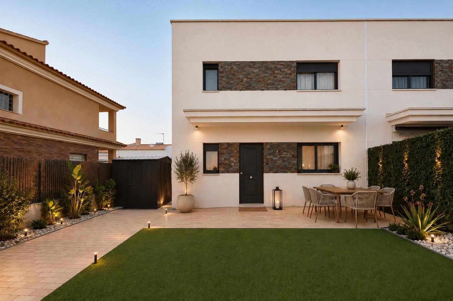 Ref. 03-11704/1098 – Semi-new corner house with garden, 5 minutes from the beach