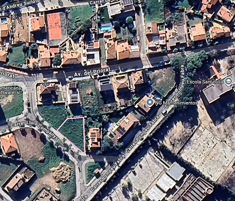 Ref. 30-140P066/1649 – Urban plot of 536 m² for a single-family house in l'Arboç